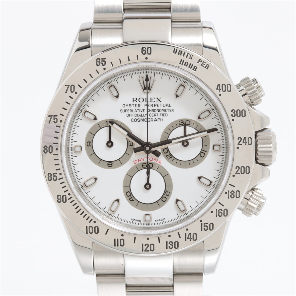 Rolex Cosmograph Daytona 116520 SS AT White-Face