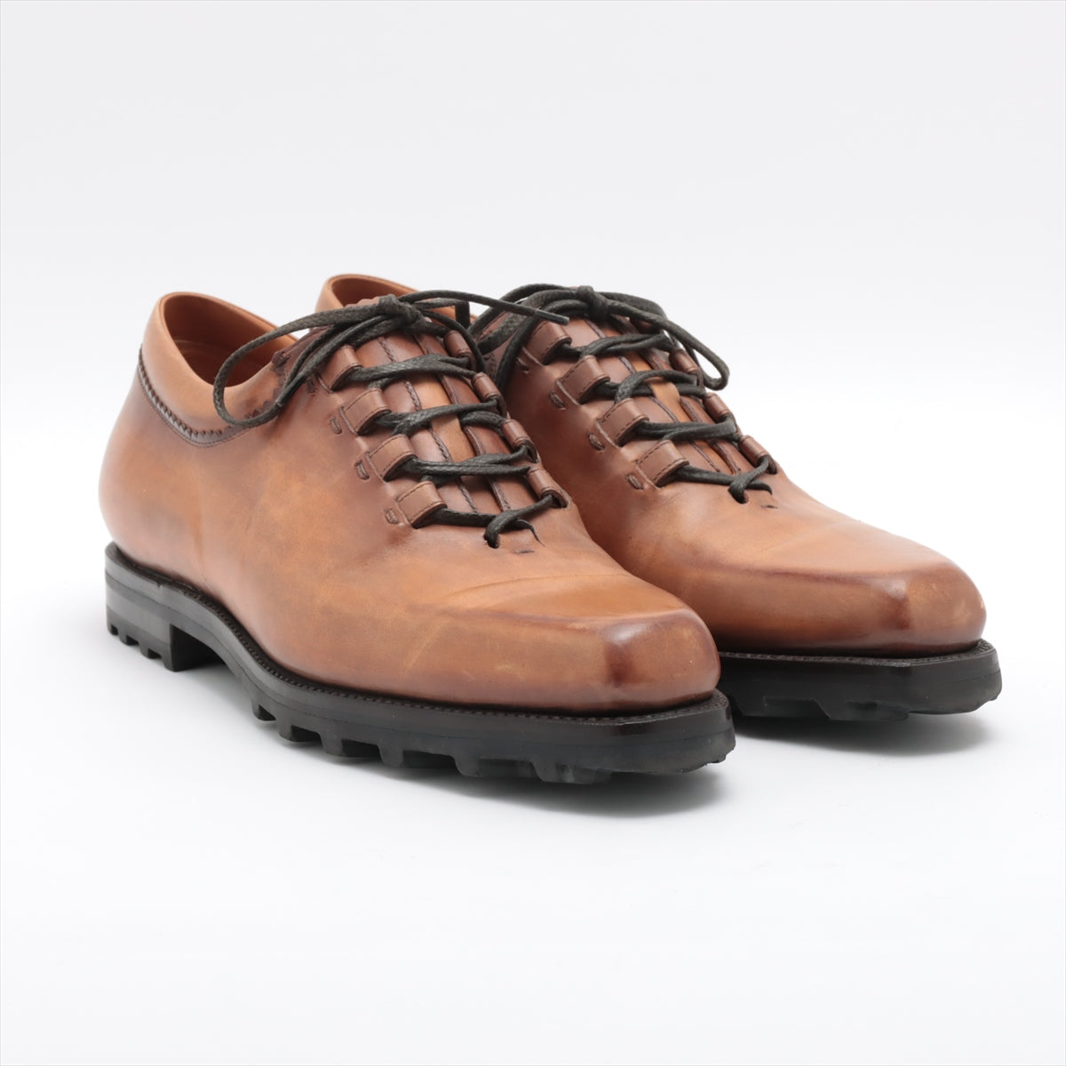 Berluti Leather Leather shoes 9 Men's Camel 0135 Genuine shoe tree available