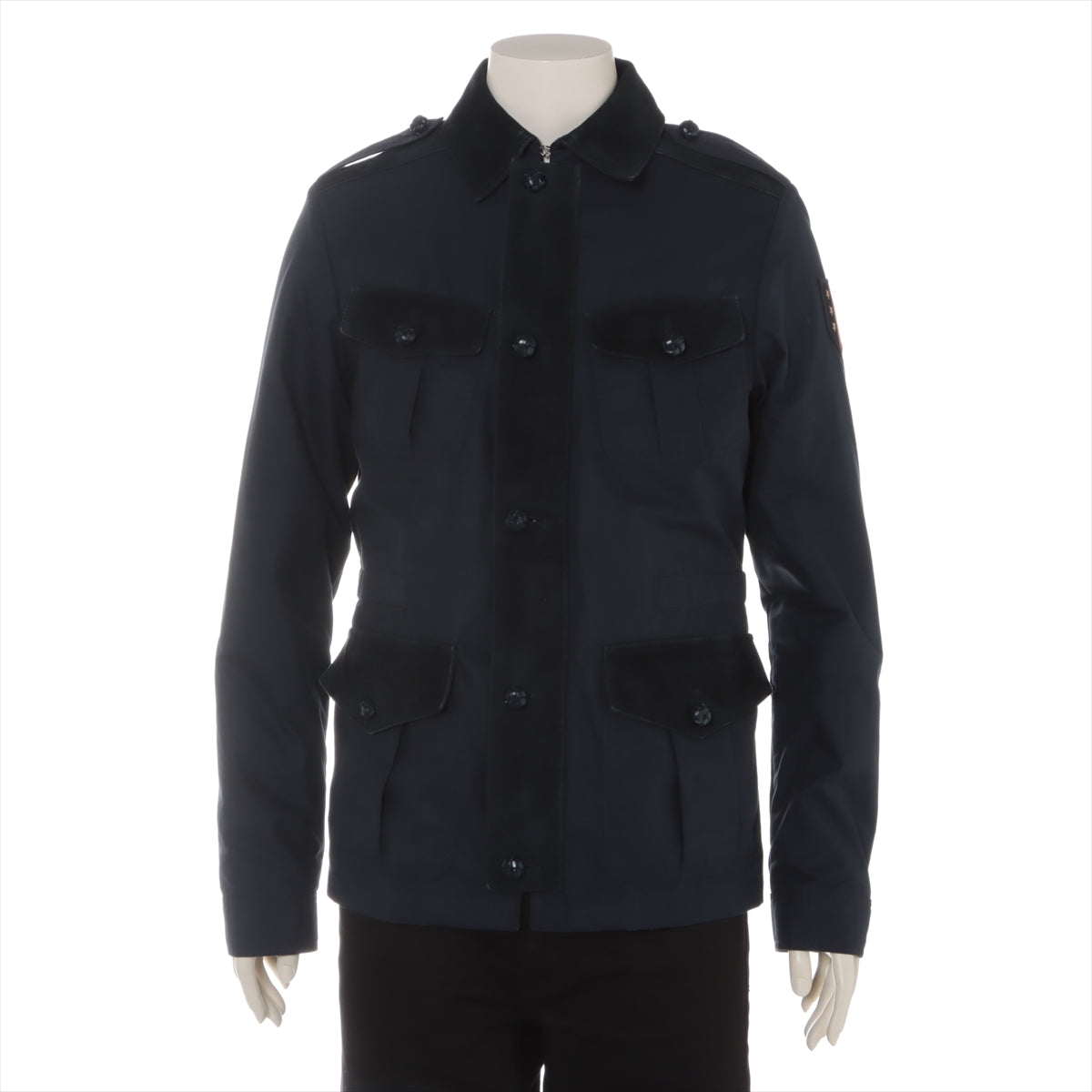 Gucci 15 years Cotton & nylon coats 44 Men's Navy blue Lined  406019