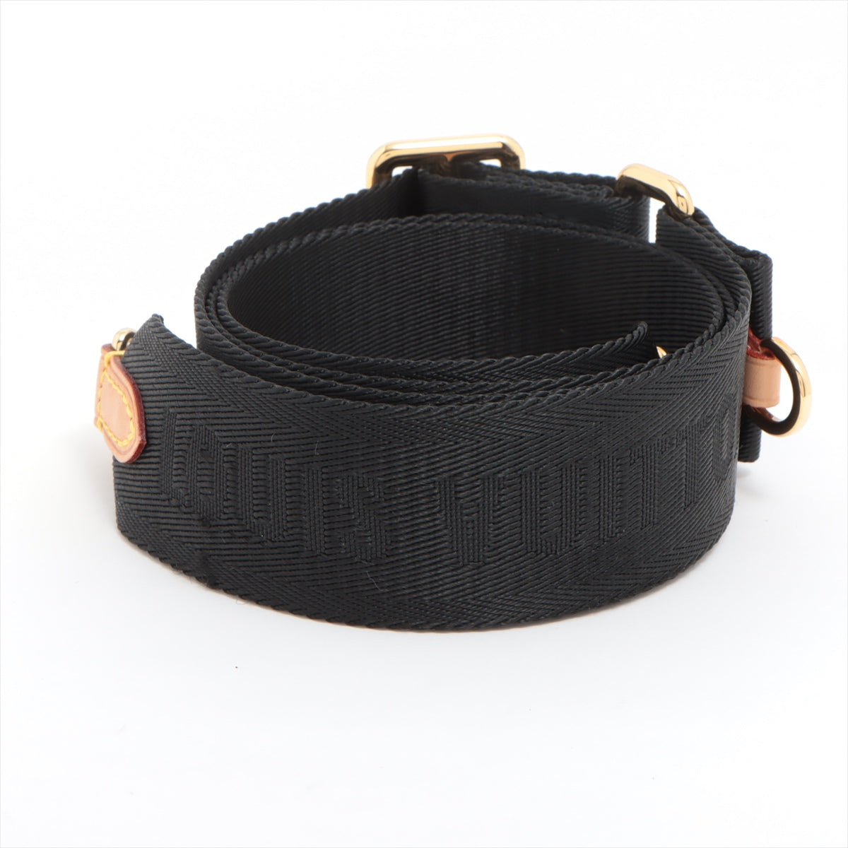 Louis Vuitton J02487 Shoulder strap PVC×Nylon Black × Brown