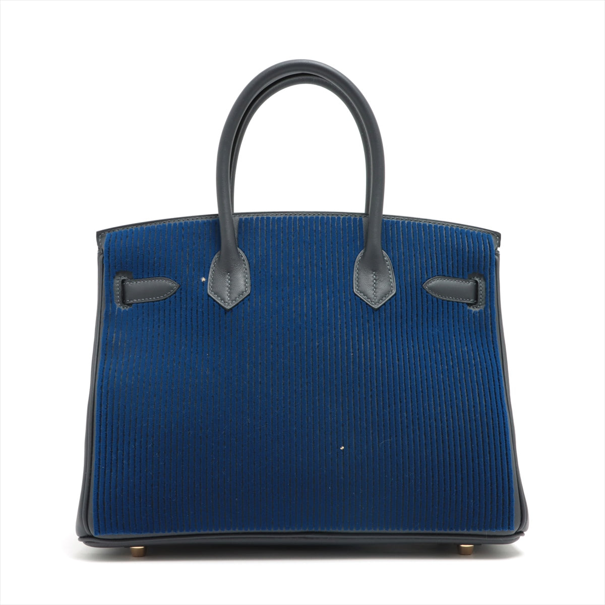 Hermès Birkin 30 Coat a coat Swift x tafftage Cavan x Blue Saphir Gold Metal fittings B: 2023