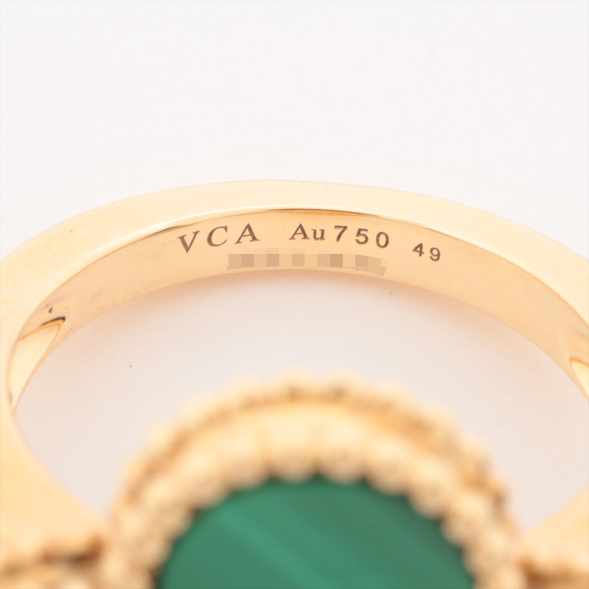Van Cleef & Arpels Magic Alhambra Malachite rings 750(YG) 11.6g 49