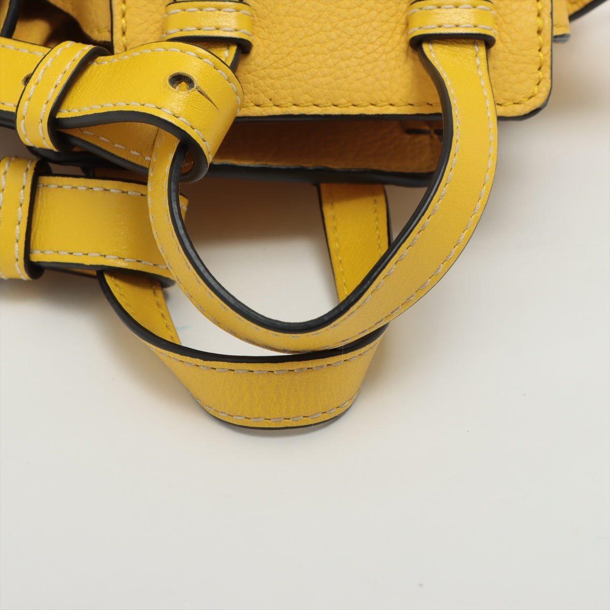 Loewe Hammock Drawstring mini Leather 2way shoulder bag Yellow