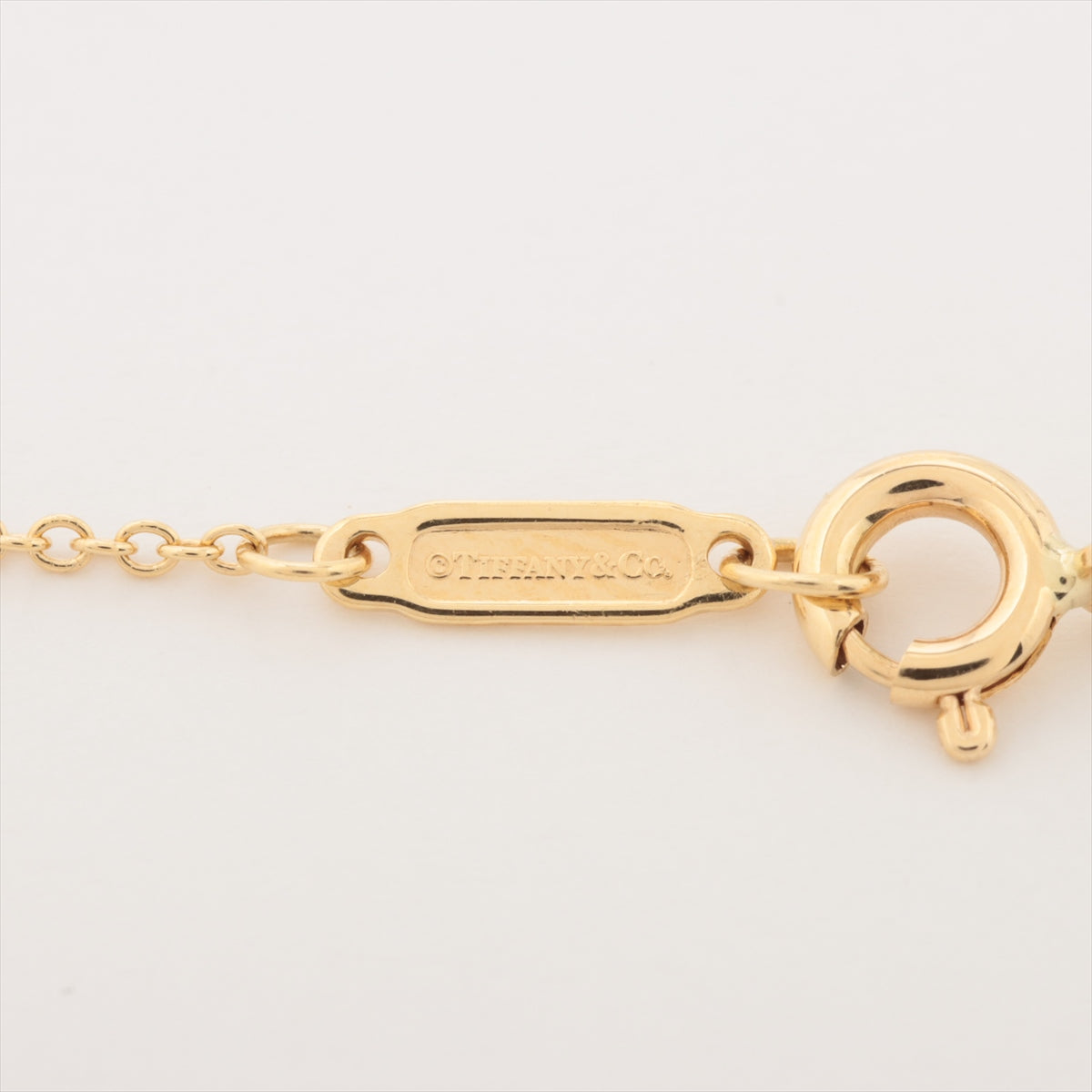 Tiffany T Smile Mini diamond Necklace 750(YG) 2.3g