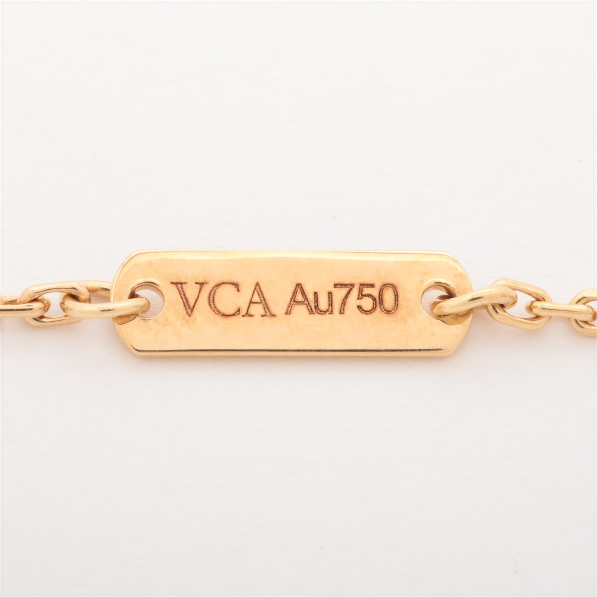 Van Cleef & Arpels Vintage Alhambra Onyx Necklace 750(YG) 5.3g ARA45800