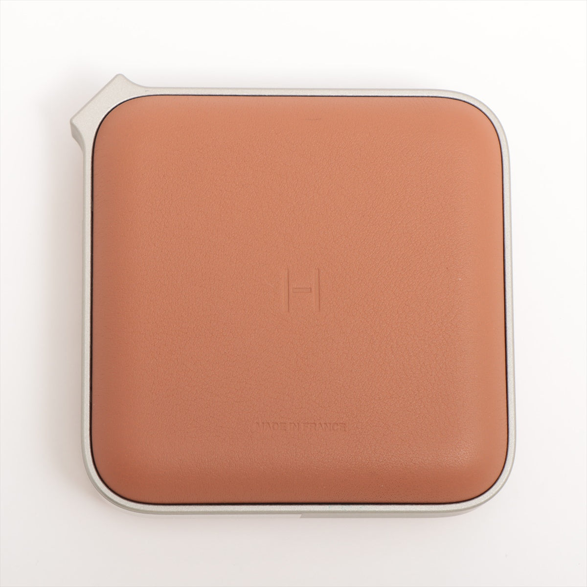 Hermès Vault H mobile battery Leather x metal Gold mobile battery wireless chargers