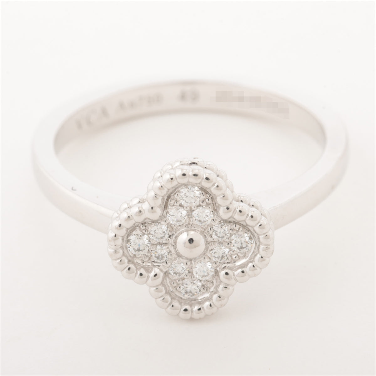 Van Cleef & Arpels Sweet Alhambra diamond rings 750(WG) 3.3g 49 VCARO85849