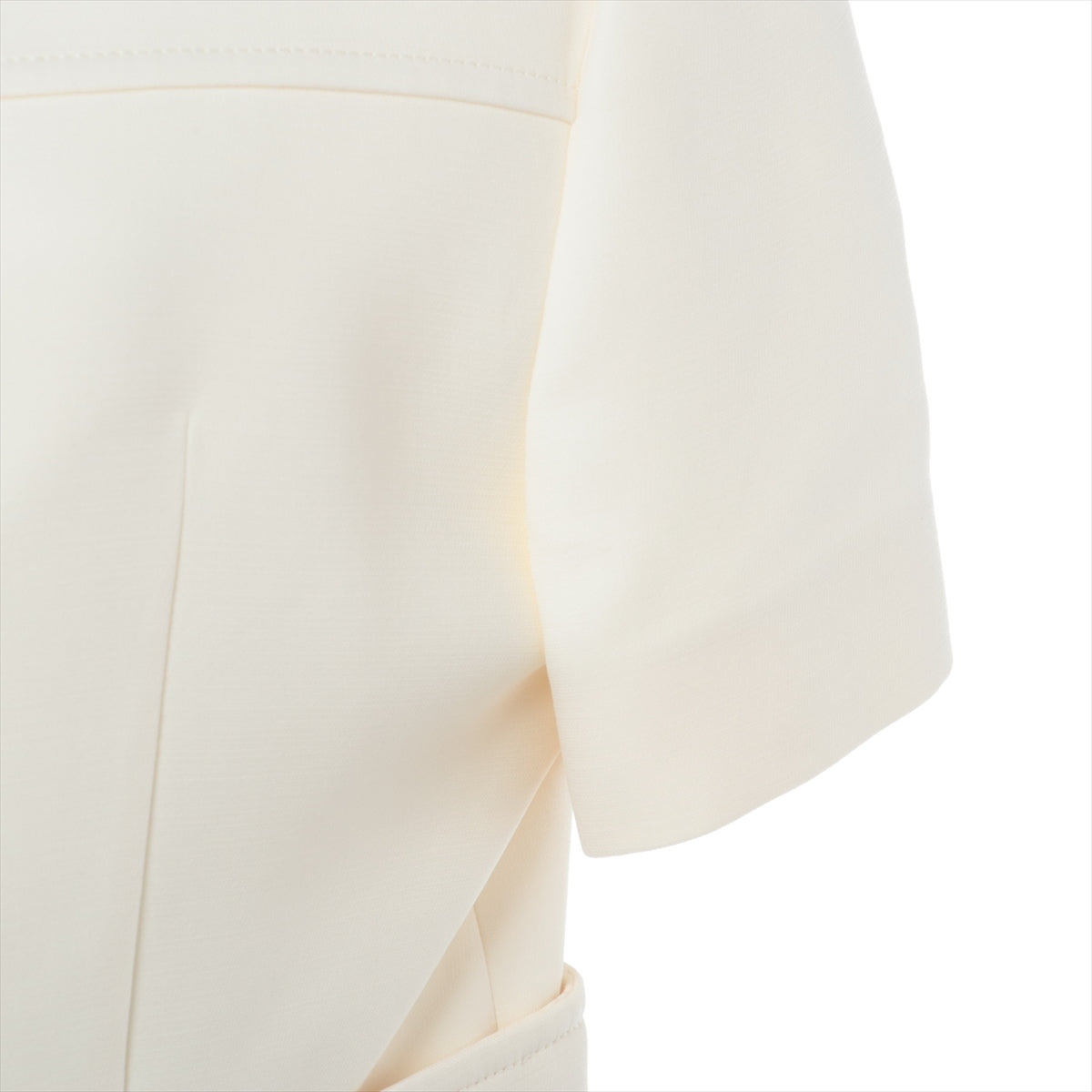 Louis Vuitton 23SS Wool & silk Dress 38 Ladies' Ivory  RW231B 1ABE4V  snap button martingale dress